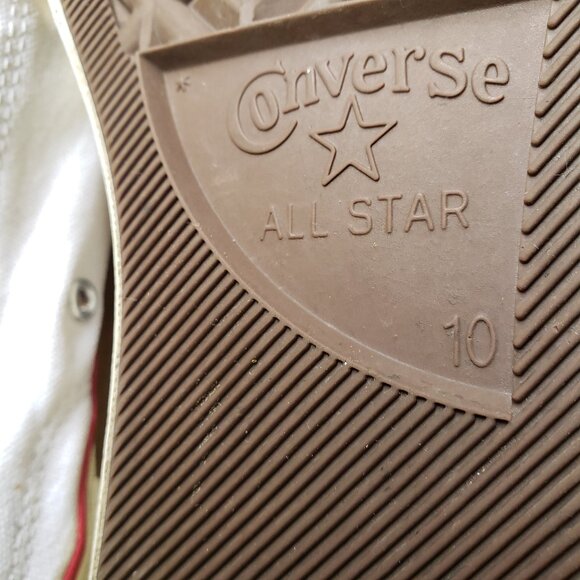 EUC CTAS Converse vintage old school canvas low top white 162065C (10M - 12W) - Picture 5 of 9